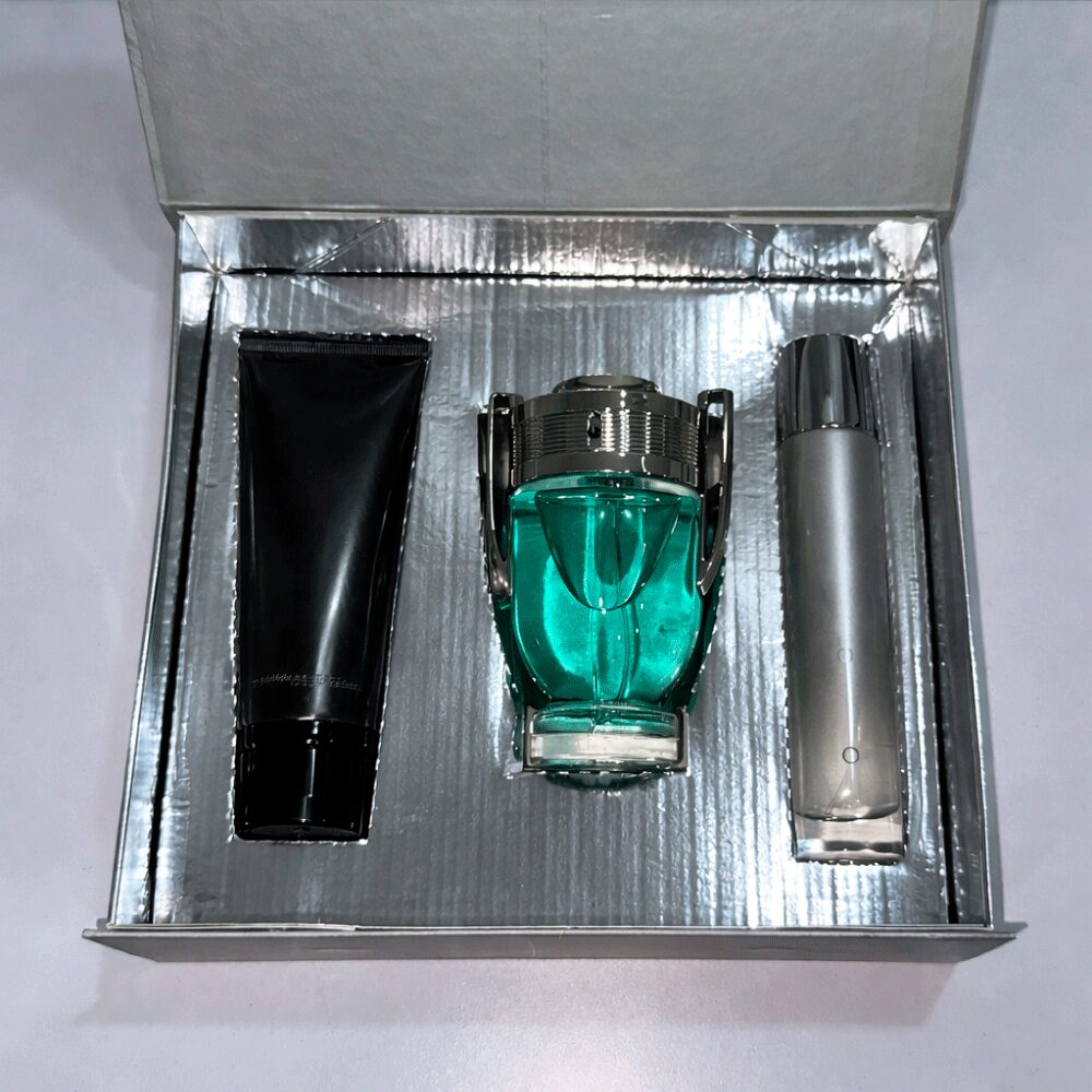 Aroma 760 Fragancia Inspirada Estuche Invictus + Splash + Crema